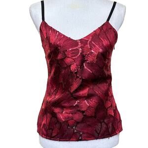 WHBM red sequined tank, XXS, cocktail, bling, evening, sophisticated, rich girl